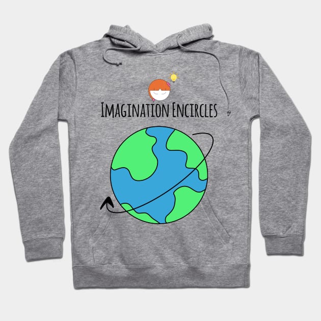 Imagination Encircles The World Girl Hoodie by Wesolution Studios